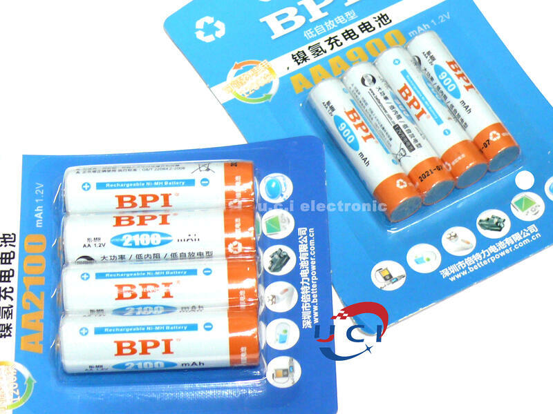 【UCI電子】(19-2) AAA900 AA2100 倍特力 enelong BPI 4號 3號 鎳氫充電電池