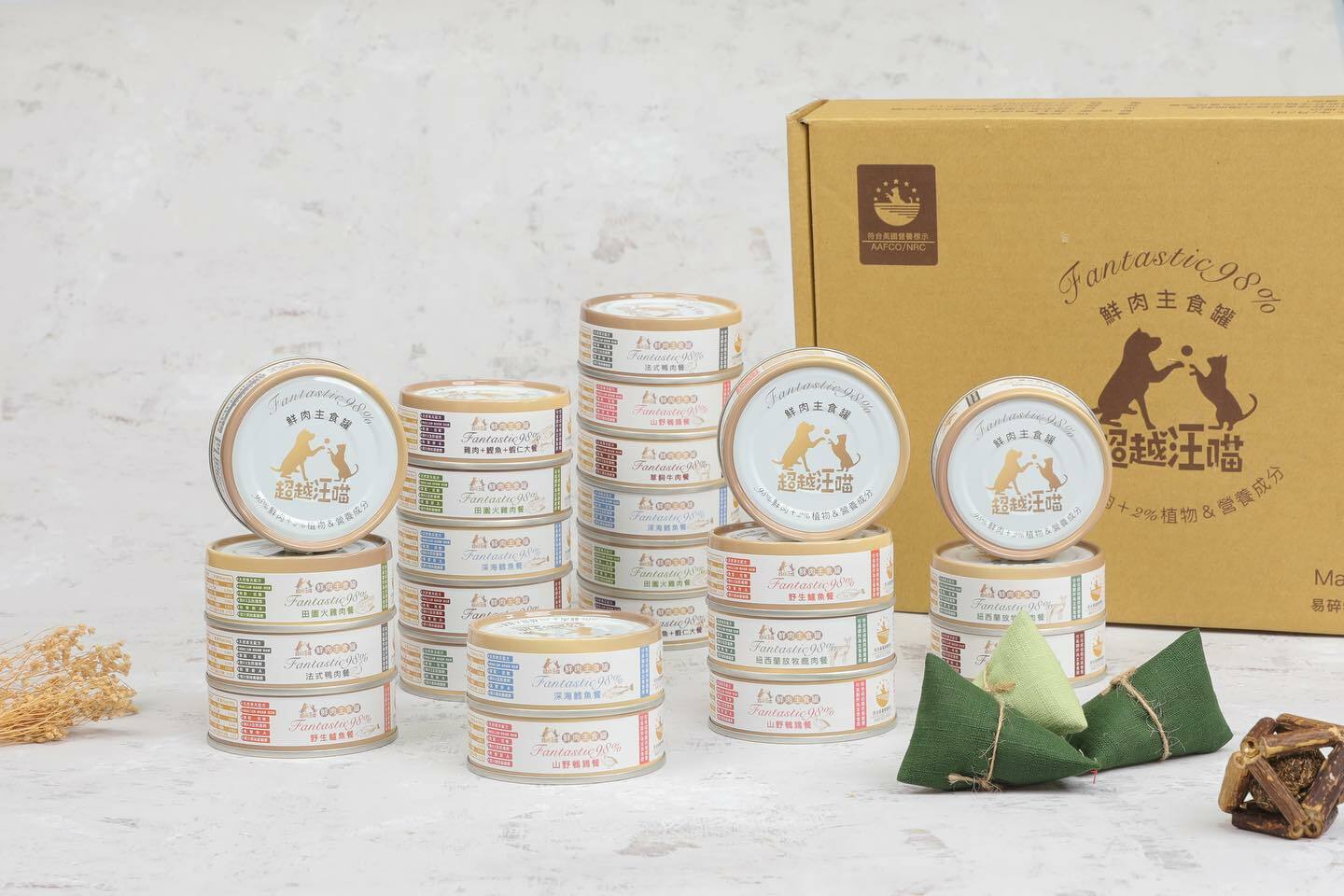 超越汪喵98%鮮肉無膠主食罐 80g