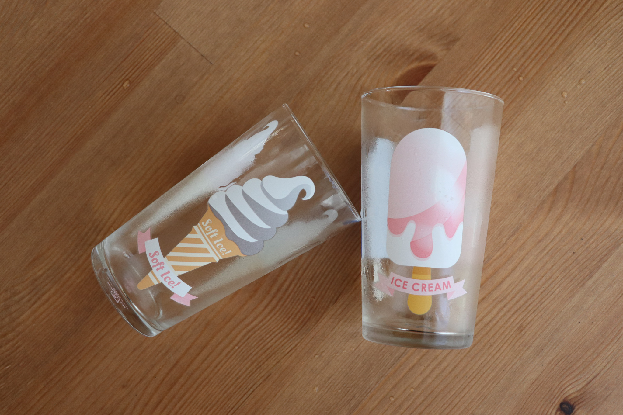 KAKUNI 霜淇淋 冰棒 冷感變色玻璃杯