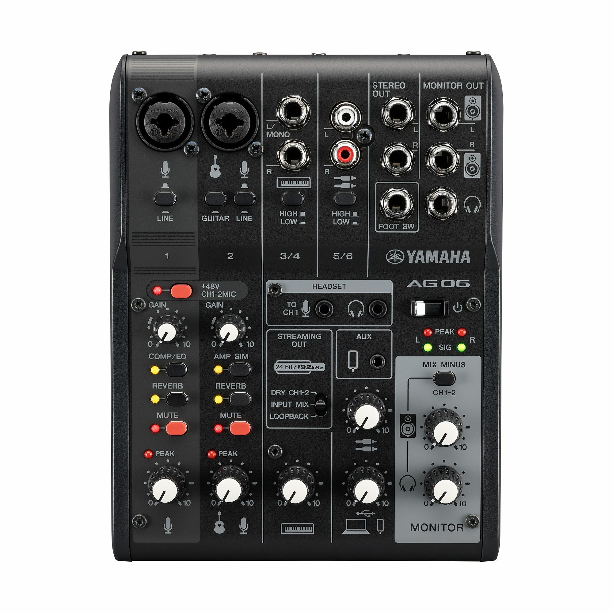 現貨庫存】Yamaha AG06 MK2 AG06MK2 直播混音器錄音介面適用網路直播 