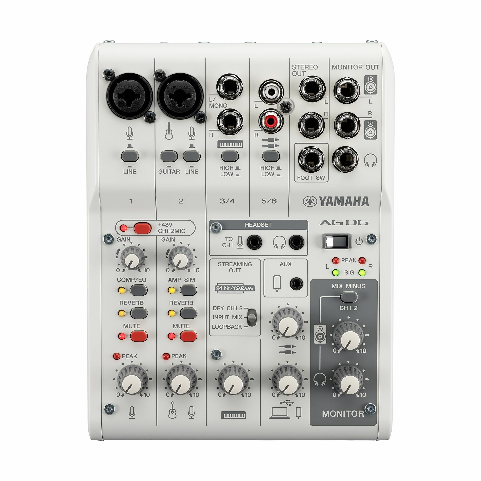 現貨庫存】Yamaha AG06 MK2 AG06MK2 直播混音器錄音介面適用網路直播