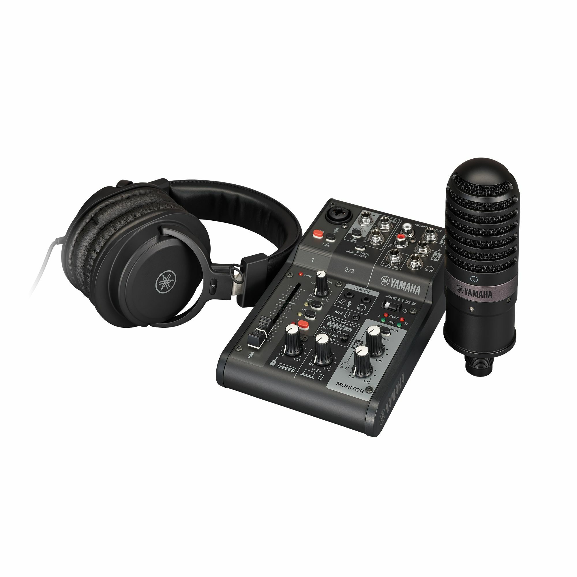 現貨庫存】Yamaha AG03MK2 LSPK 網路直播套組Podcast 錄音介面混音機