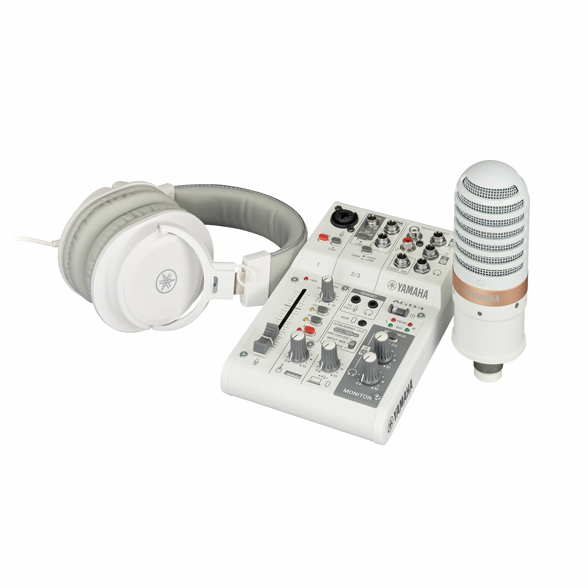 現貨庫存】Yamaha AG03MK2 LSPK 網路直播套組Podcast 錄音介面混音機