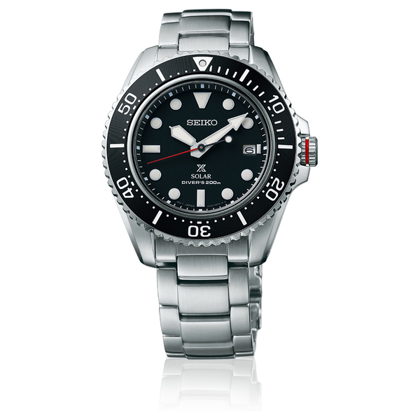 萬年鐘錶 - SEIKO PROSPEX  太陽能潛水錶  SNE589P1 / V157-0DP0D 錶徑42.8MM