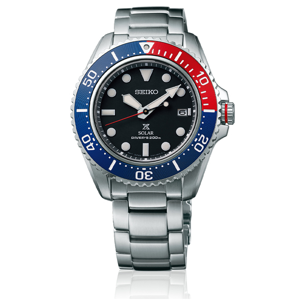萬年鐘錶 - SEIKO PROSPEX  太陽能潛水錶  SNE591P1 / V157-0DP0R  錶徑42.8MM