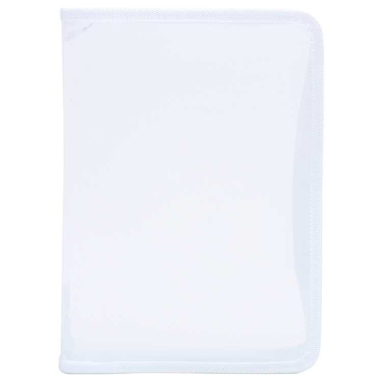 B5拉鏈資料夾/白