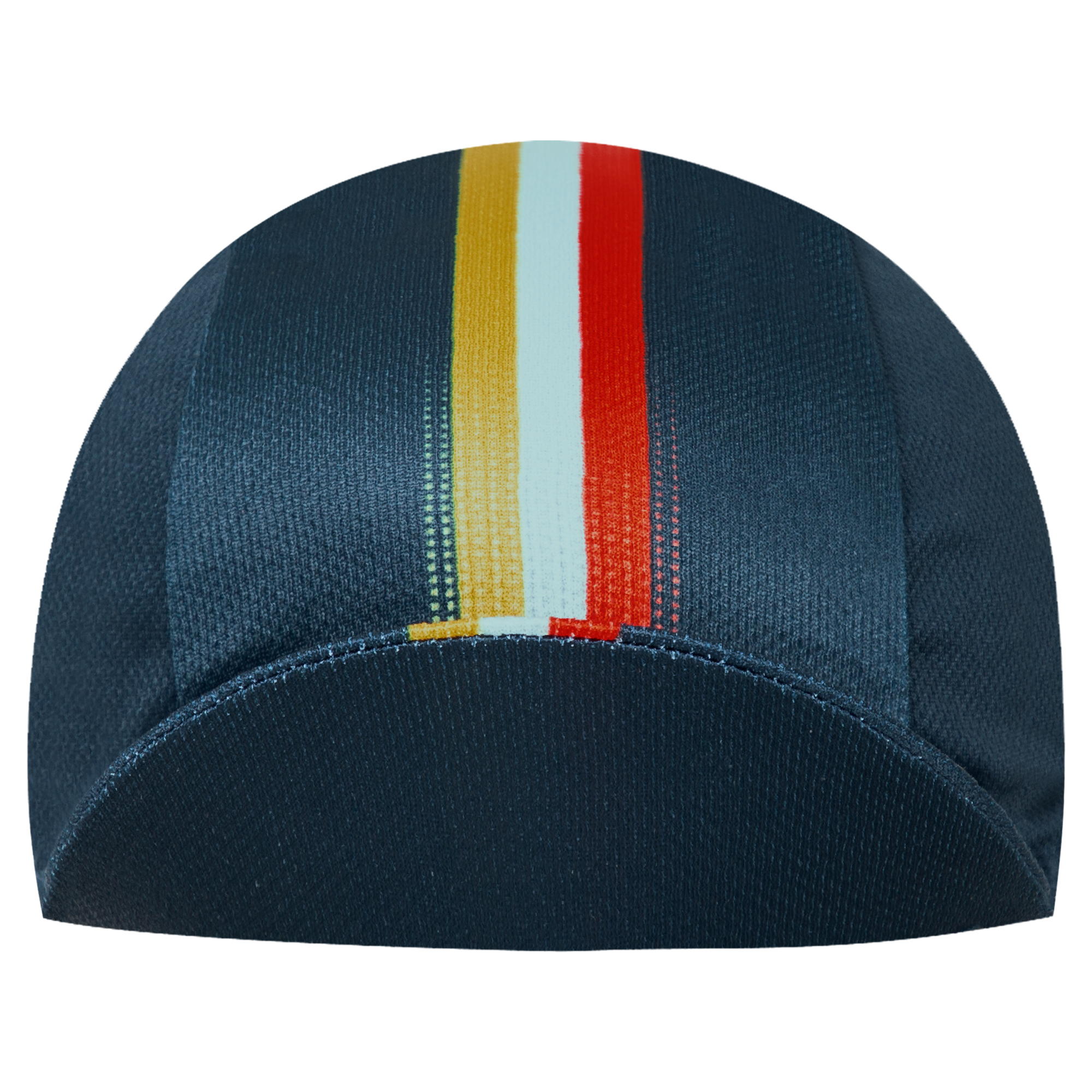 小布帽 平行線 藍