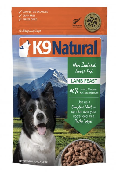 K9 [凍乾脫水狗乾糧]羊肉盛宴 500G/1.8KG/3.6KG