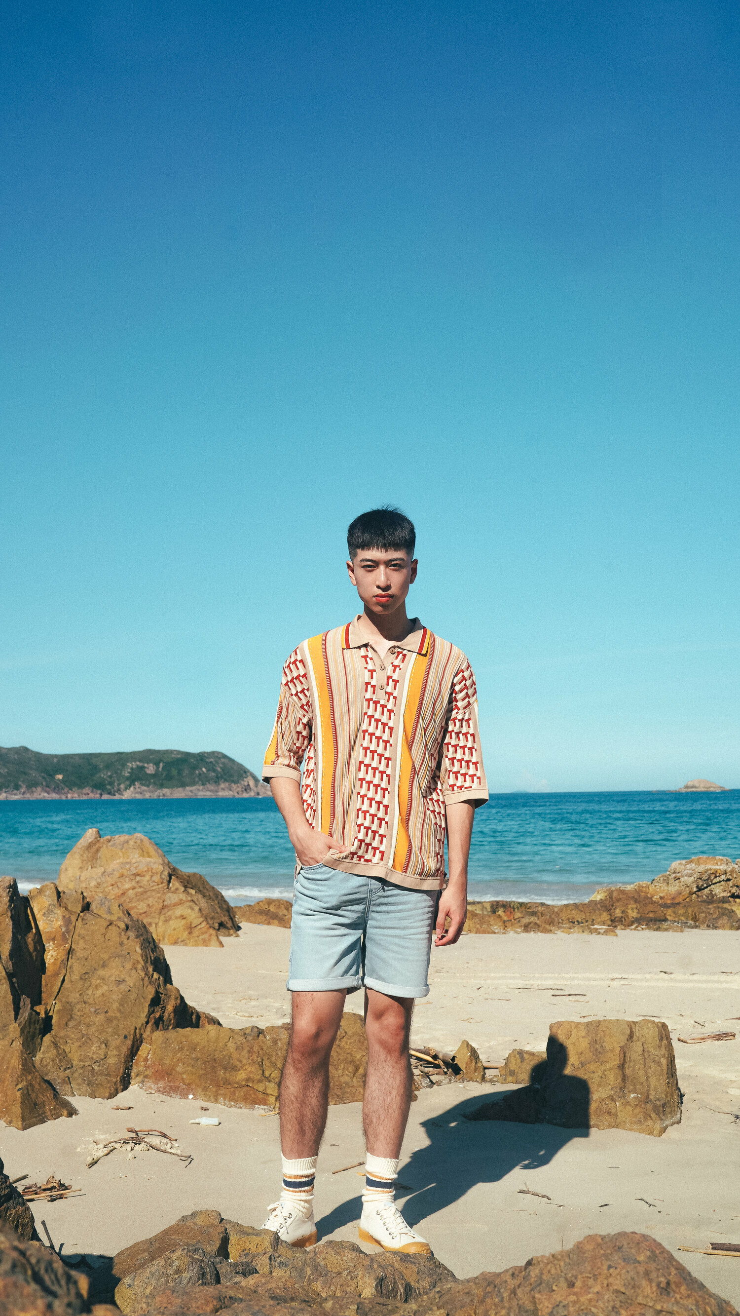 【Just Africa】Unisex 針織Polo衫 - 芥末黃