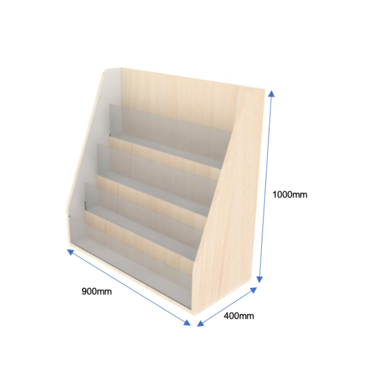 4 Tier Book Rack (Acrylic), Classic