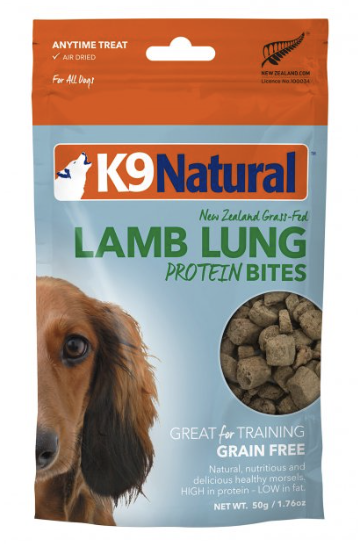 K9 Natural 高蛋白風乾羊肺粒 50g