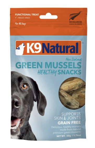 K9 凍乾原隻青口零食 50g