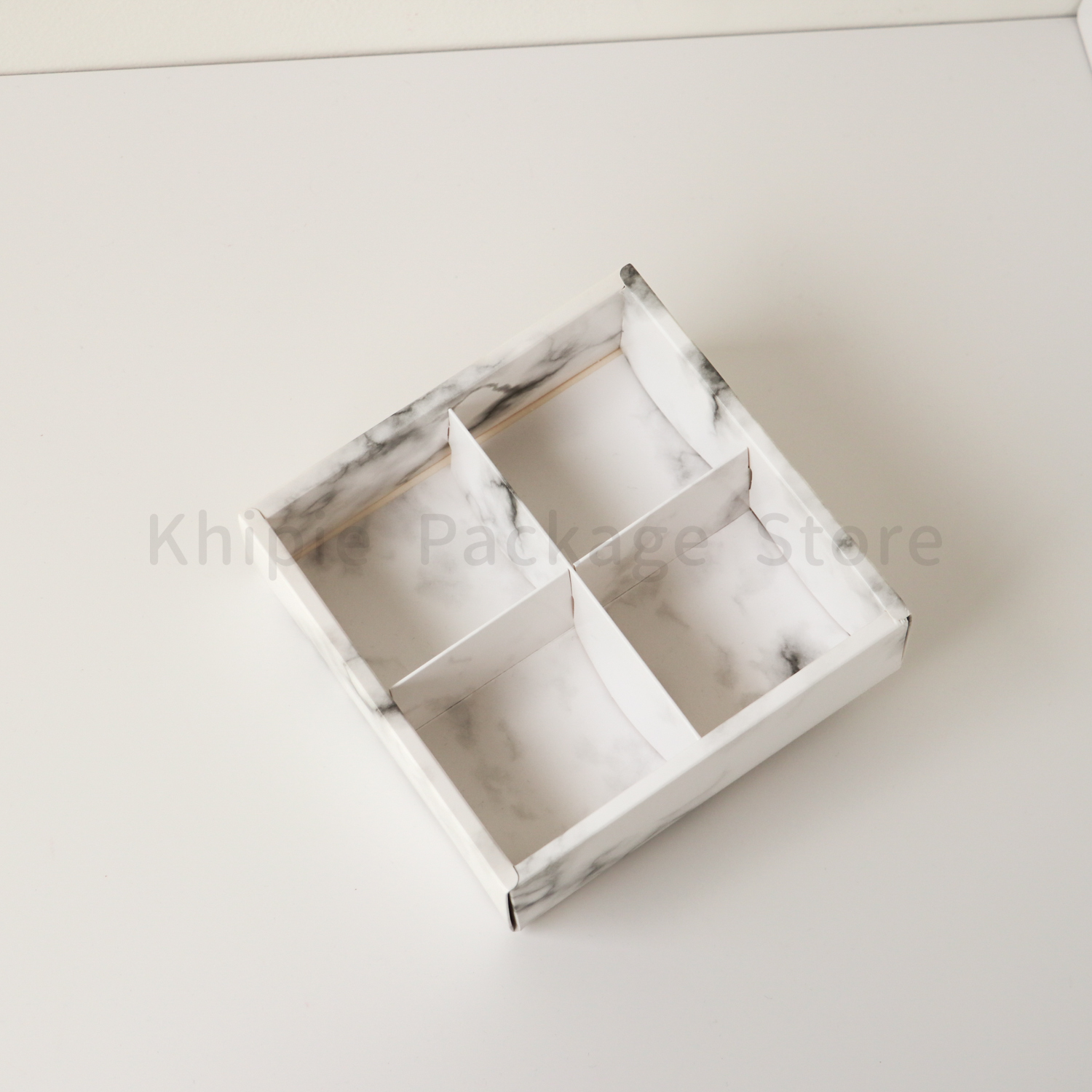 亮面大理石｜4格抽屜盒｜霧面袖套款