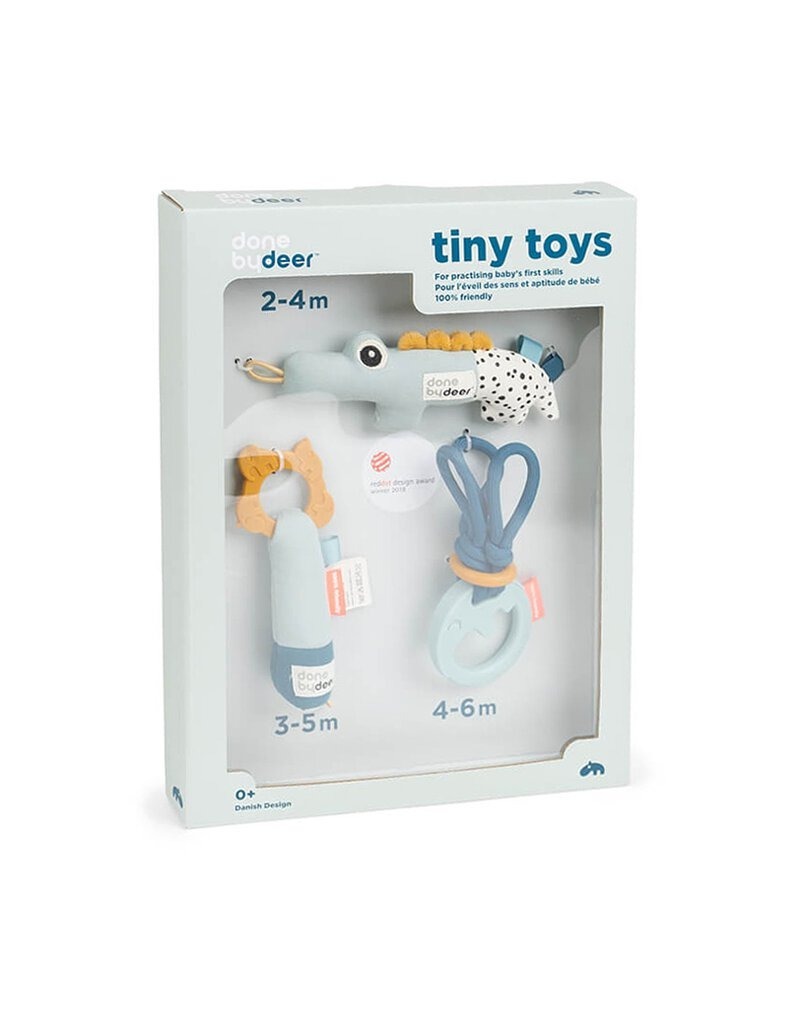 【丹麥Done by deer】迷你搖鈴三件組禮盒 (全3色)