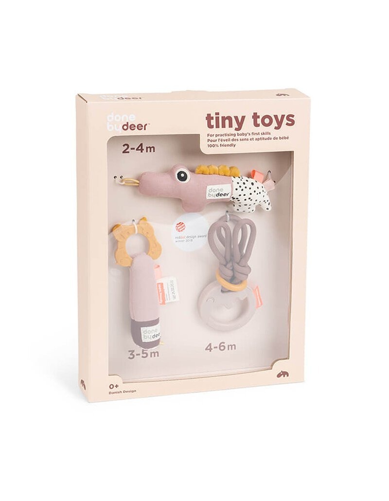 【丹麥Done by deer】迷你搖鈴三件組禮盒 (全3色)