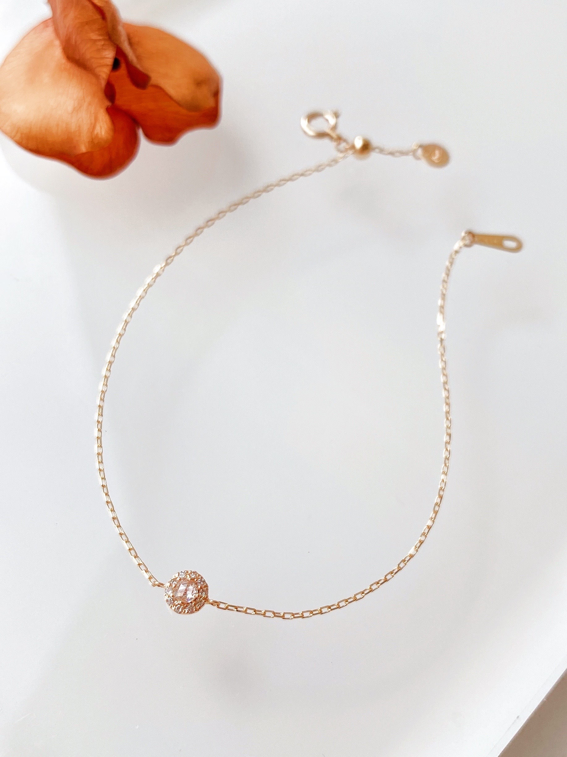 鑽石小花簇手鍊