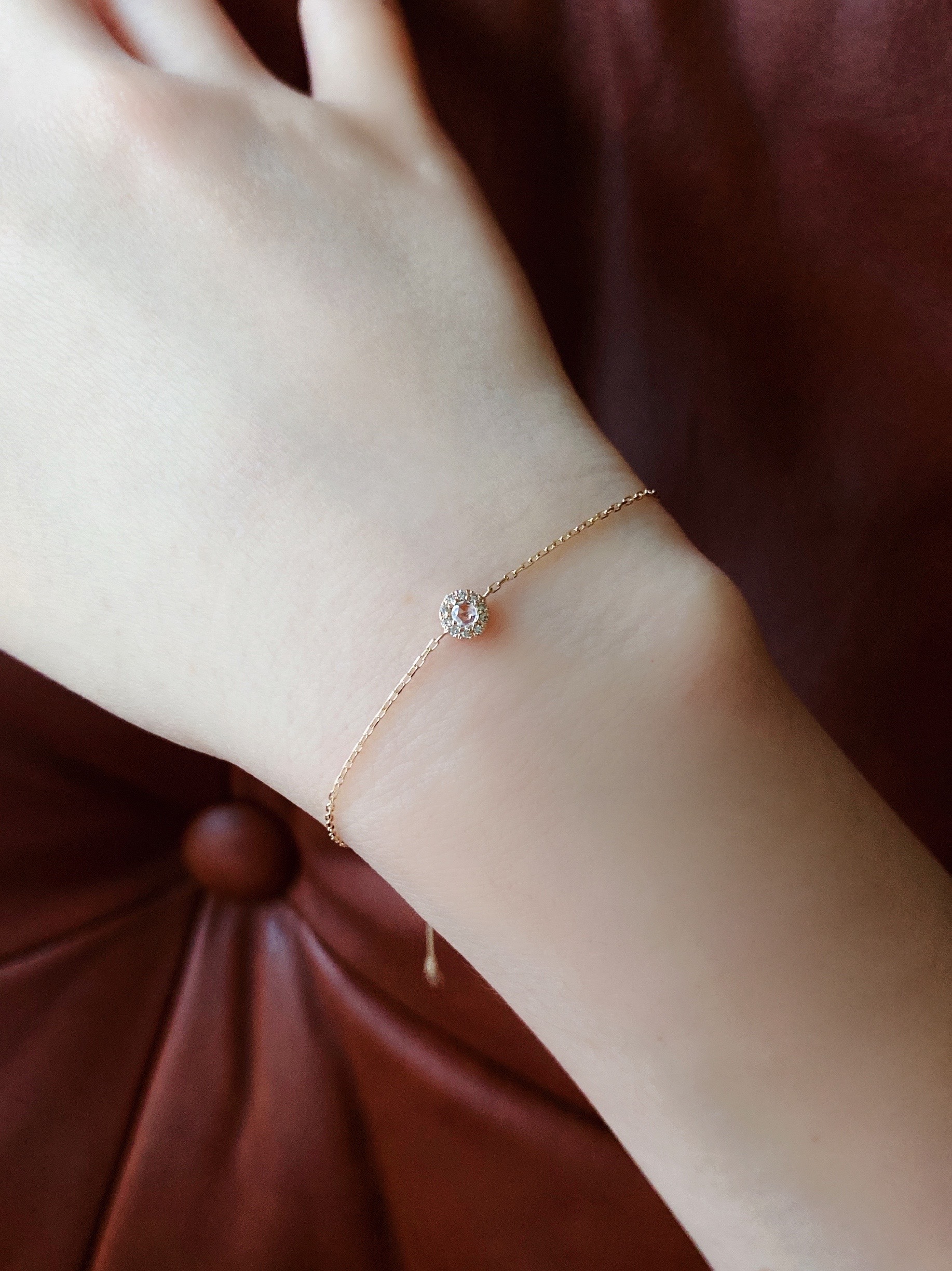 鑽石小花簇手鍊