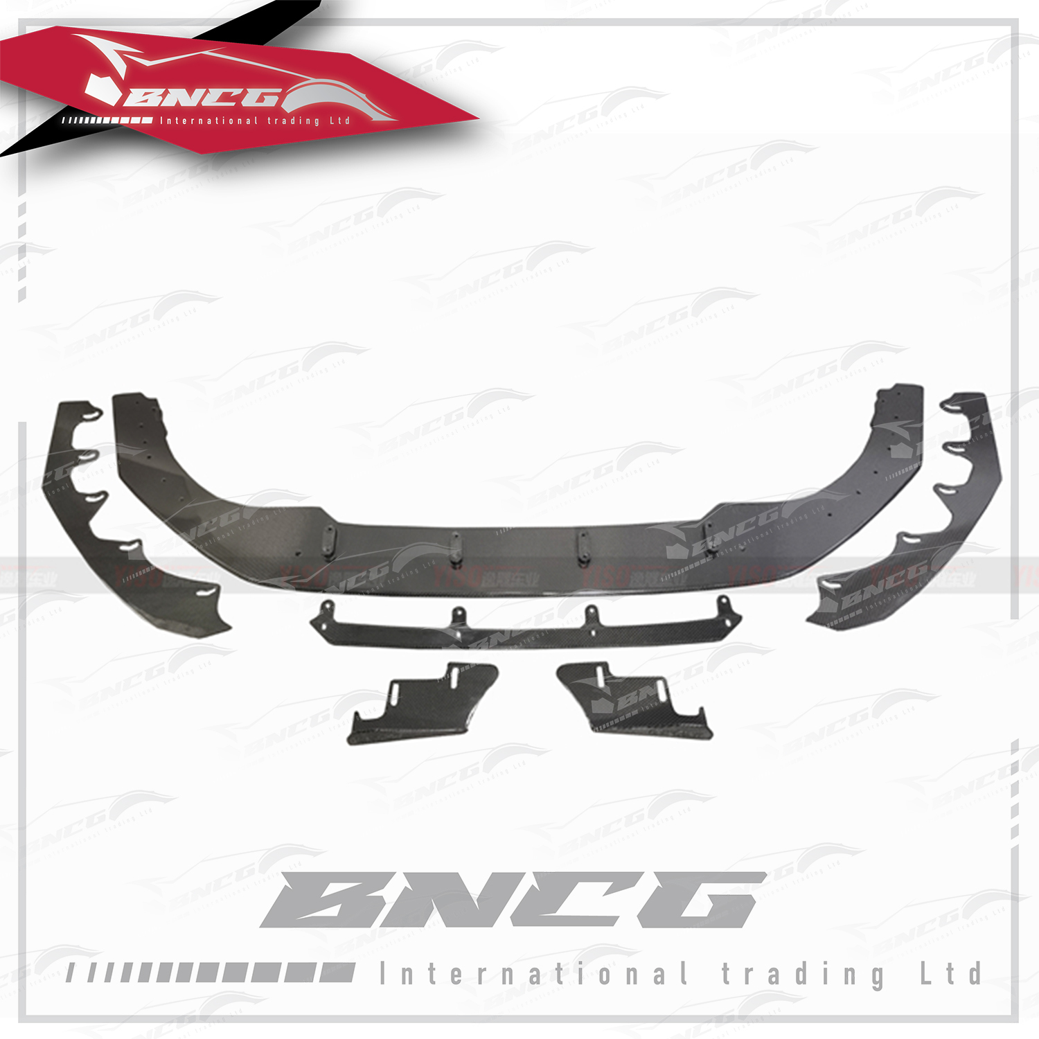 福斯 Volkswagen Golf 8 GTI 碳纖維 外觀件 空力套件 Yiso款 前下巴 前導流