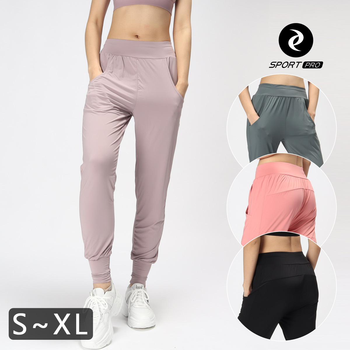 寬鬆涼感長縮口運瑜珈/運動/機能褲