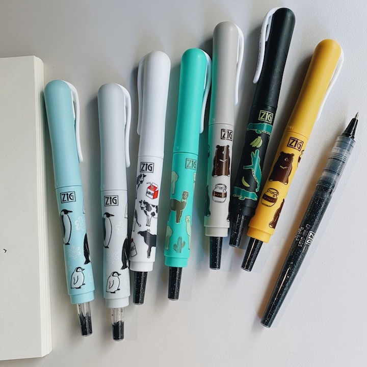 ZIG COCOIRO 動物限定版 隨變筆(附黑色筆芯)｜日本吳竹