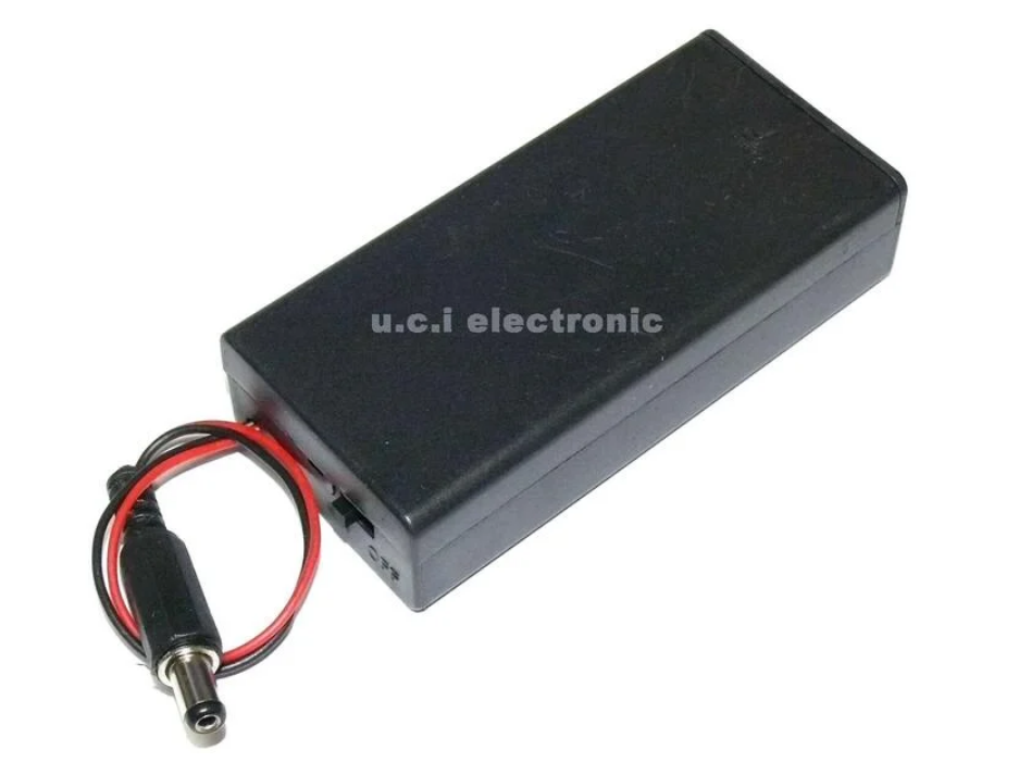 【UCI電子】(17-7) 18650 2節電池盒 帶開關 DC頭 5.5*2.1 7.4V/8.4V 帶線無DC頭