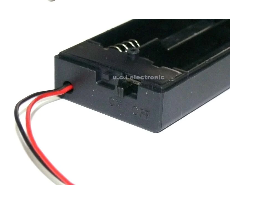 【UCI電子】(17-7) 18650 2節電池盒 帶開關 DC頭 5.5*2.1 7.4V/8.4V 帶線無DC頭