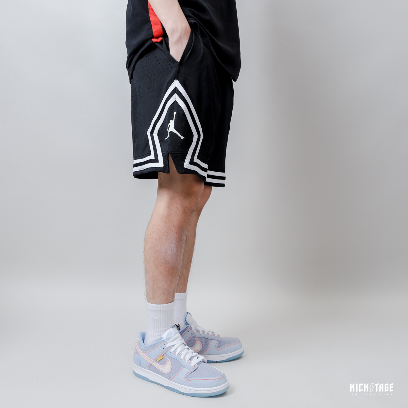 男款NIKE JORDAN SPORT DNA SHORTS 冰晶藍渲染LOGO 網眼透氣滾邊球褲籃球