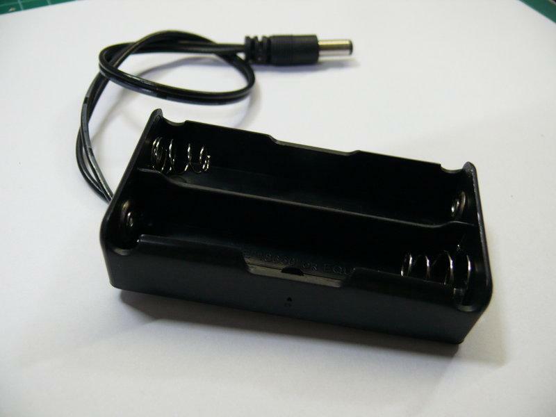 【UCI電子】(二U-1) 18650電池盒 可裝2節18650電池 帶DC 5.5*2.1mm插頭