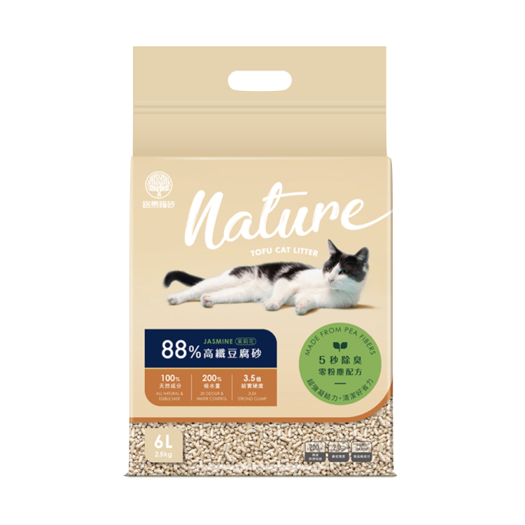88%高纖豆腐砂 | 茉莉真花【豆腐砂/豆腐砂推薦/豆腐貓砂】