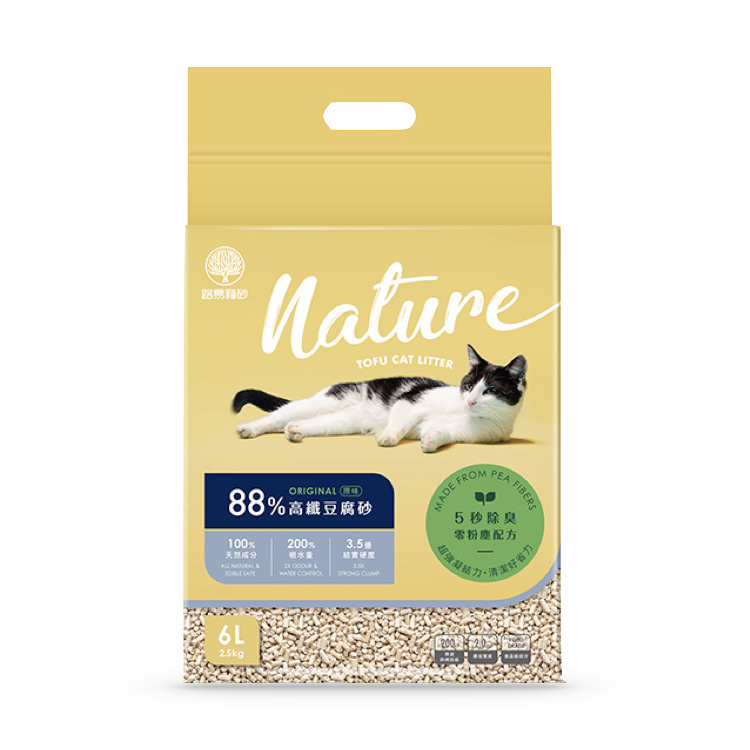 88%高纖豆腐砂 | 清新原味【豆腐砂/豆腐砂推薦/豆腐貓砂】