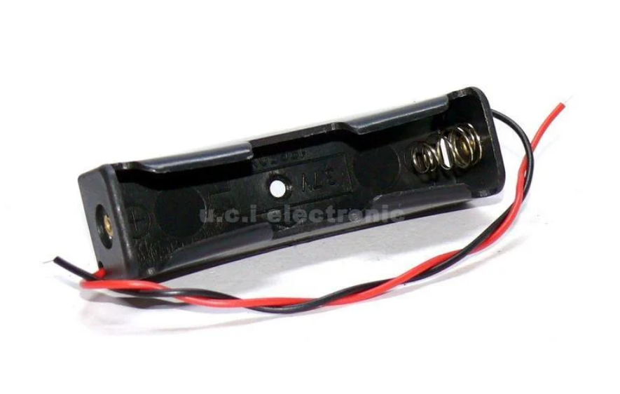 【UCI電子】 (二W-4) 18650電池盒 1節電池盒 充電座 18650電池盒帶線
