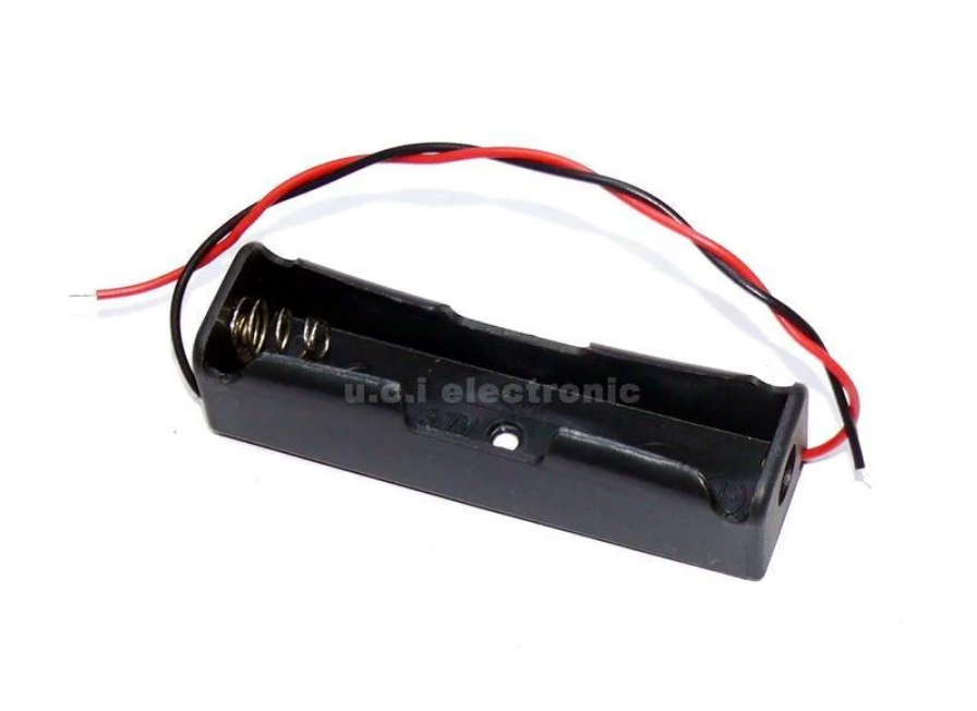 【UCI電子】 (二W-4) 18650電池盒 1節電池盒 充電座 18650電池盒帶線