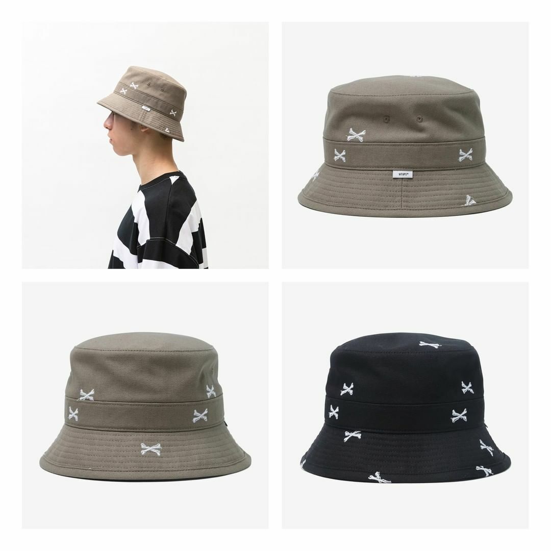 2022SS WTAPS BUCKET 02 HAT COTTON 漁夫帽 骨頭 刺繡 兩色 現貨