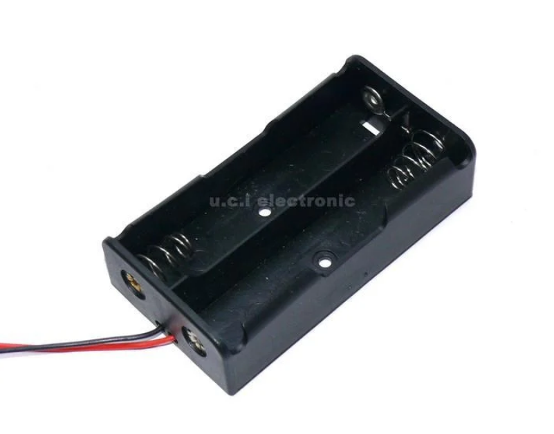 【UCI電子】(二W-4)18650電池盒 2節電池盒 充電座 18650電池盒帶線