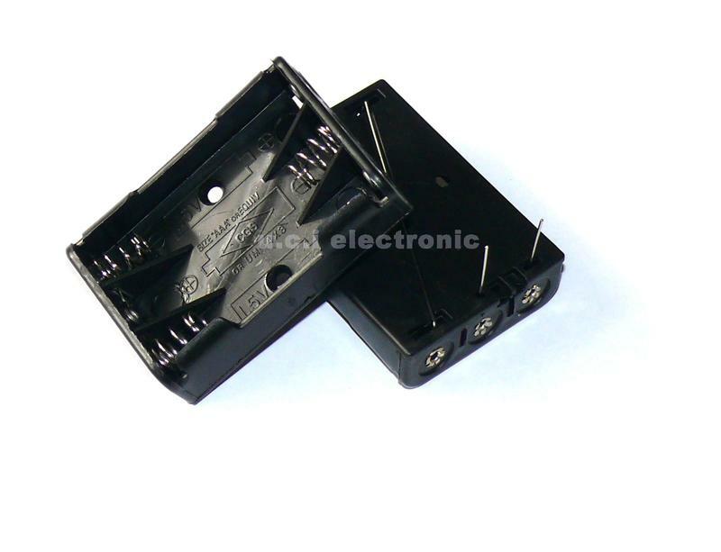 【UCI電子】(二U-1) 4號3節電池盒 帶插針