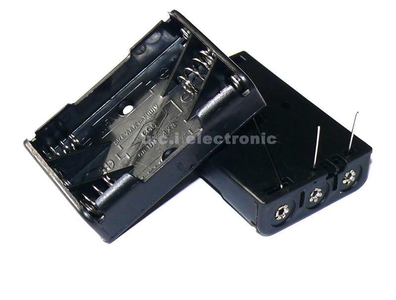 【UCI電子】(二U-1) 4號3節電池盒 帶插針