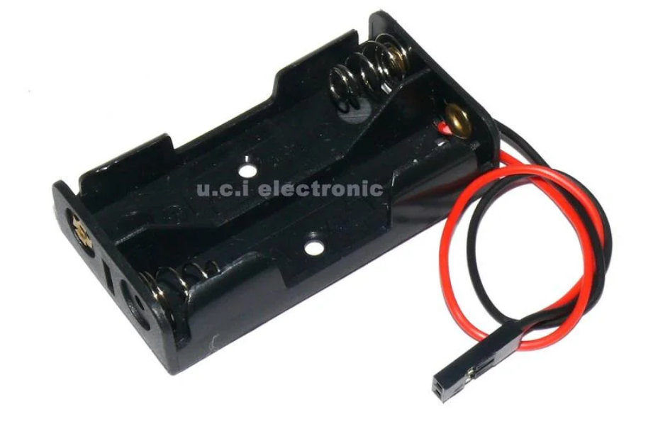 【UCI電子】(二W-3) 2節3號電池盒 帶杜邦端子插頭線