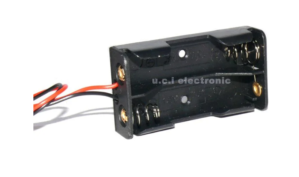 【UCI電子】(二W-3) 2節3號電池盒 帶杜邦端子插頭線