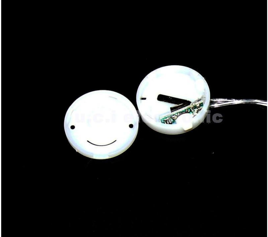 【UCI電子】(11-2) CR2032鈕扣電池座兩節帶蓋帶開關電池盒 6V 笑臉 帶閃爍/間斷開關