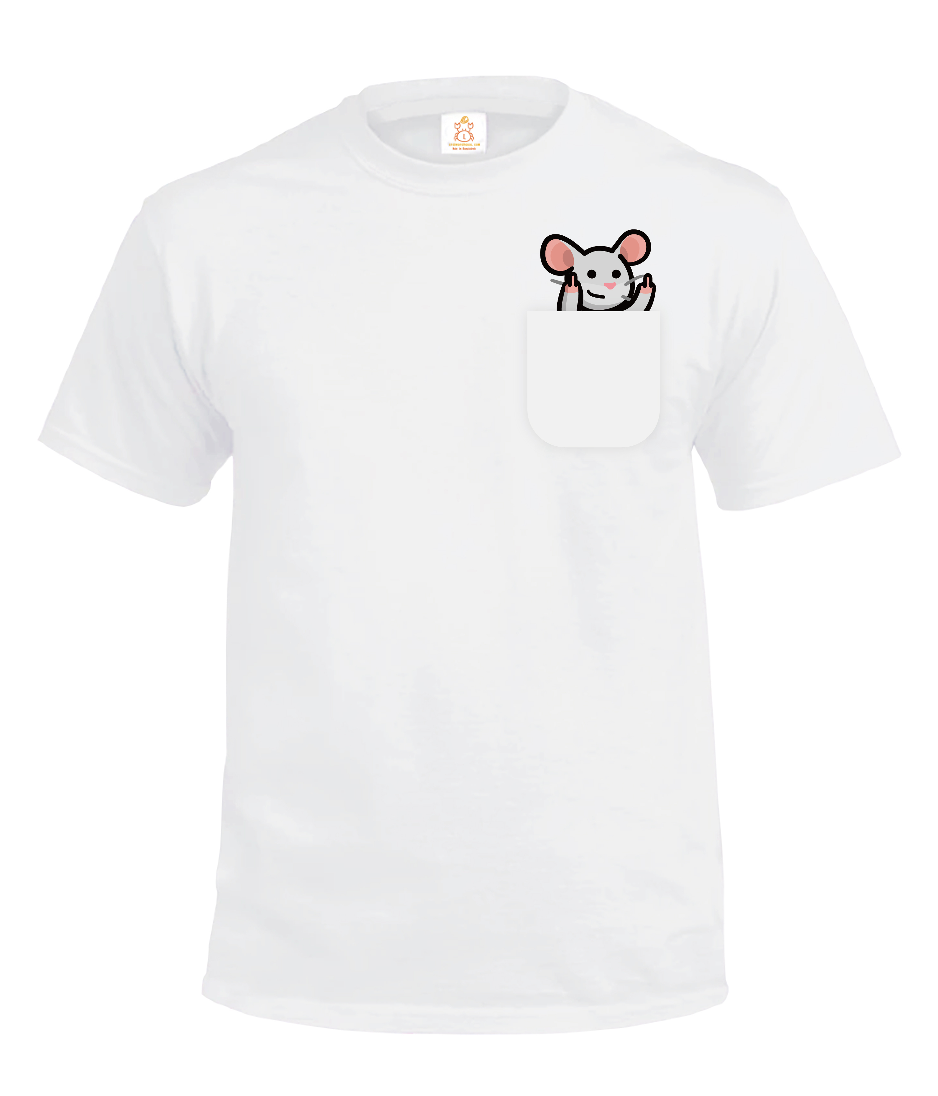 Crab x LIHKG | 動物口袋Tee - 連鼠 | 連豬 連牛 連狗 連貓 連鼠 連虎 T-Shirt | 本土衣服品牌