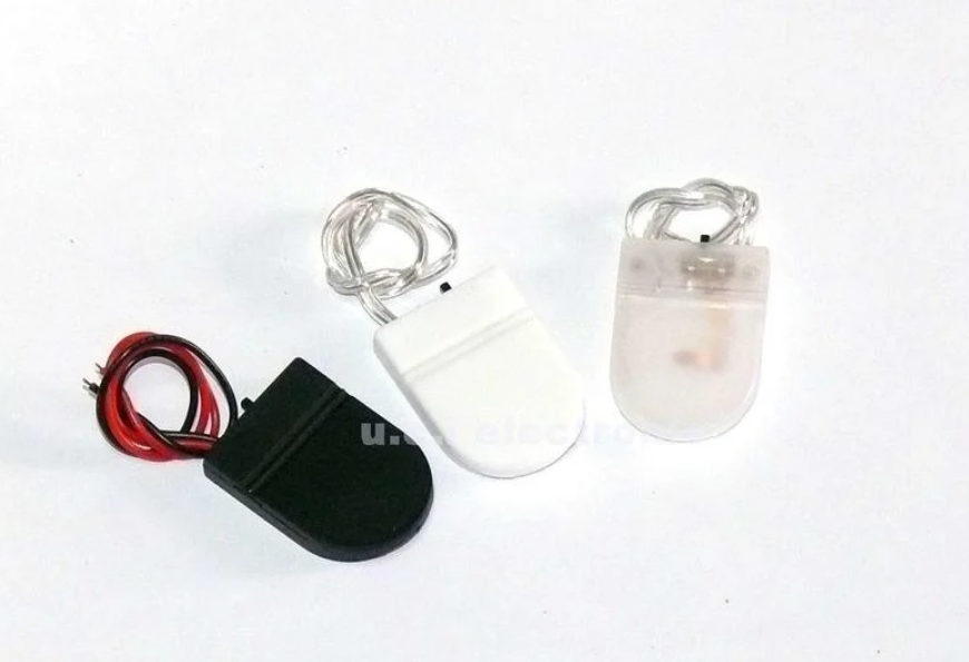 【UCI電子】(K-3) 鈕扣電池盒 CR2032 LIR2032 兩節6V 1節3V 帶線帶蓋 帶開關電池盒 2032