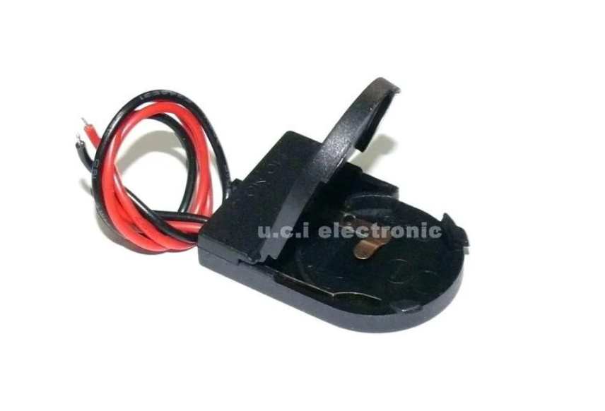 【UCI電子】(K-3) 鈕扣電池盒 CR2032 LIR2032 兩節6V 1節3V 帶線帶蓋 帶開關電池盒 2032