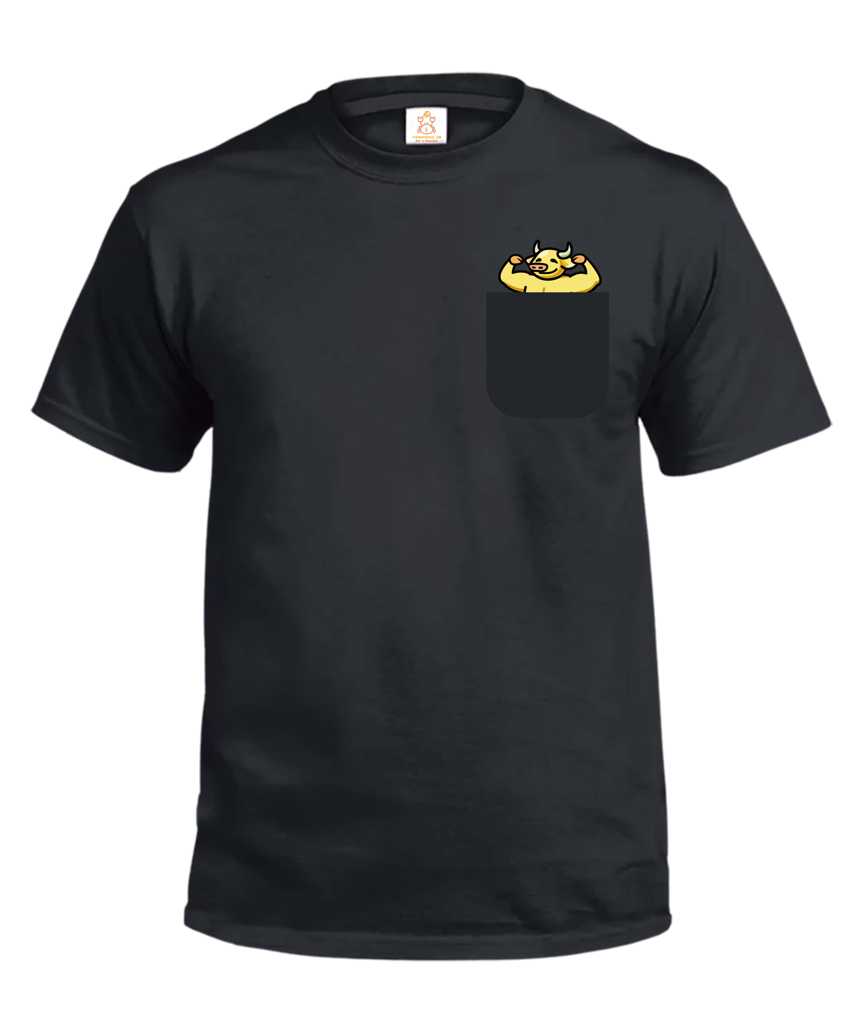 Crab x LIHKG | 動物口袋Tee - 連牛 | 連豬 連牛 連狗 連貓 連鼠 連虎 T-Shirt | 本土衣服品牌