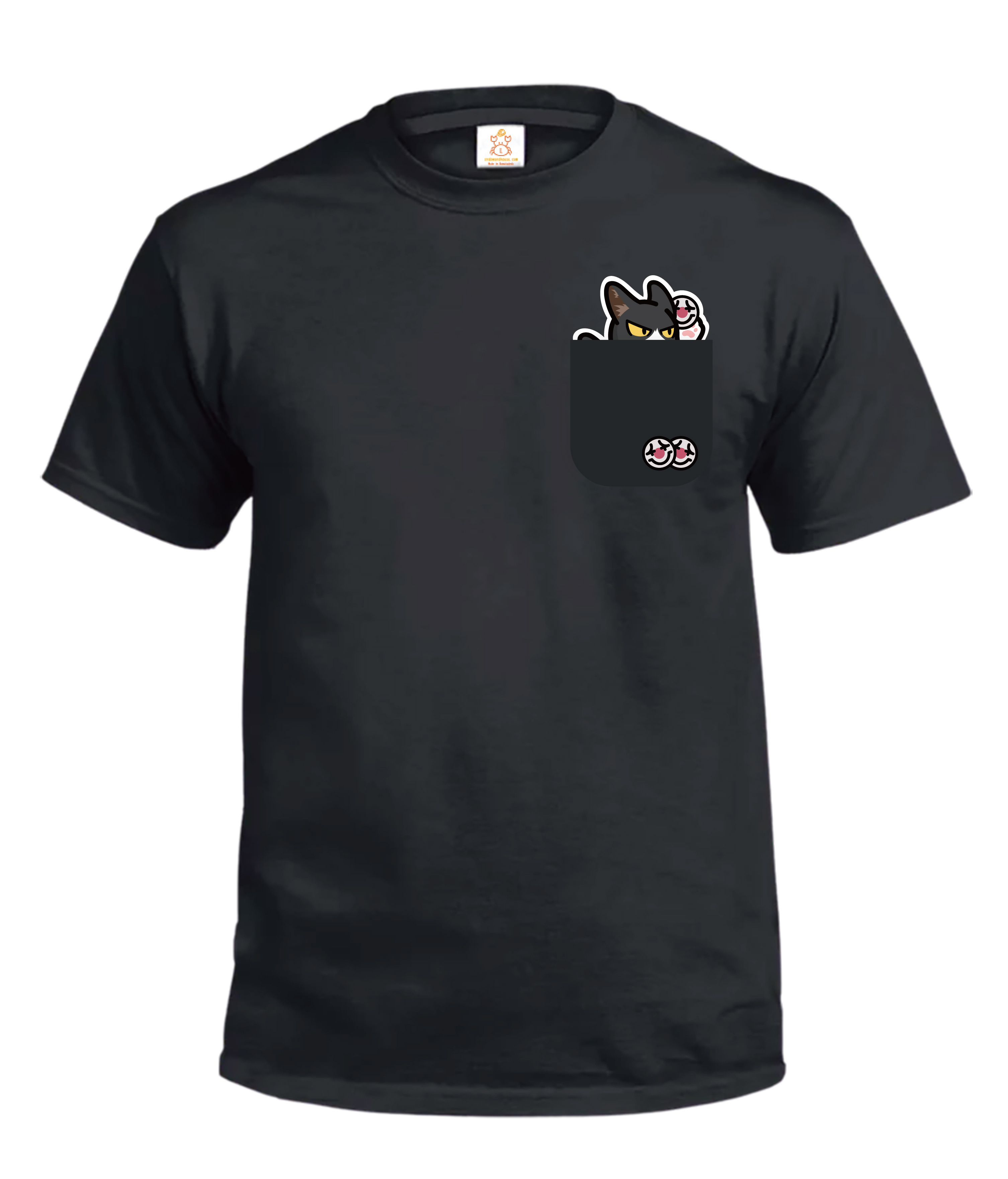 Crab x LIHKG | 動物口袋Tee - 連貓 | 連豬 連牛 連狗 連貓 連鼠 連虎 T-Shirt | 本土衣服品牌