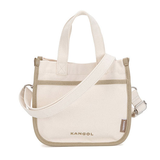 <韓國代購> KANGOL SALLY CANVAS TOTE BAG M