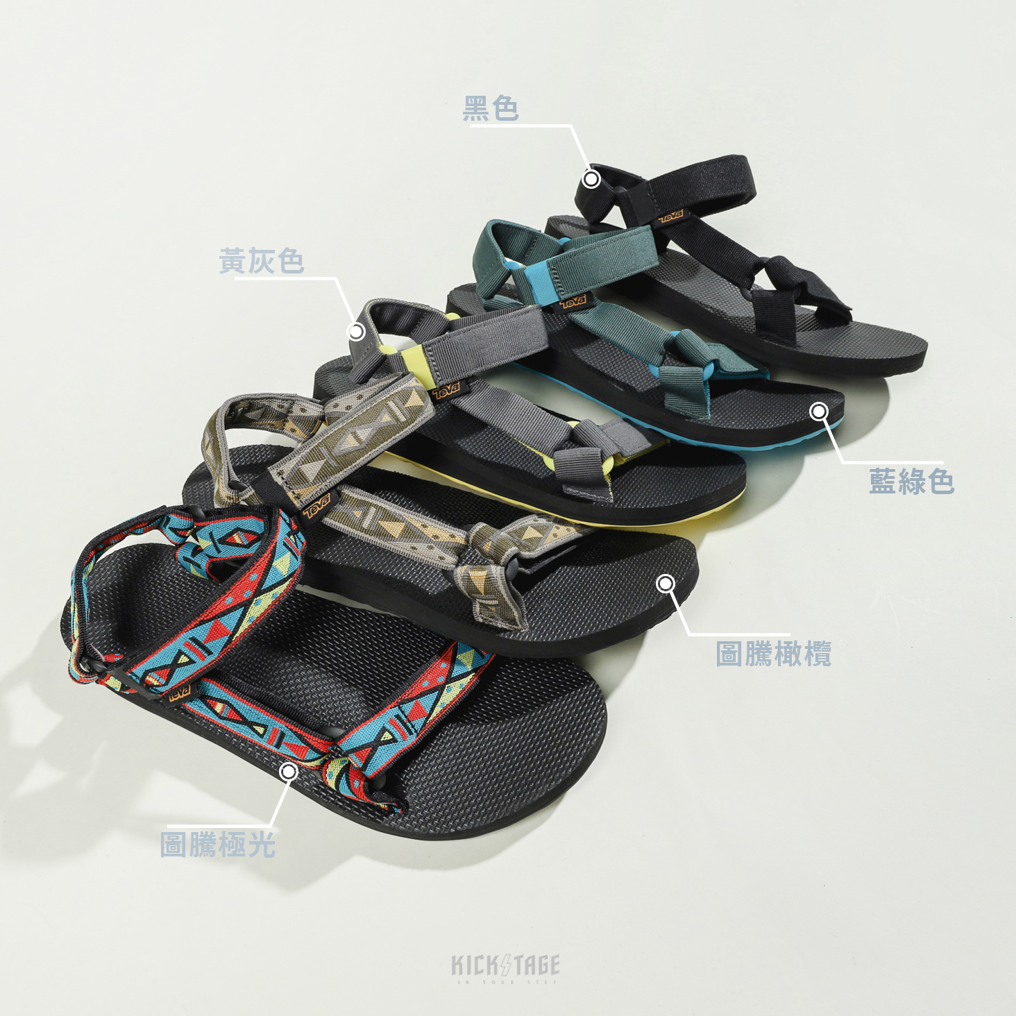 男鞋 TEVA ORIGINAL UNIVERSAL 五款 設計師聯名 緹花 圖騰 經典 織帶 涼鞋【TV1004006SDSH】