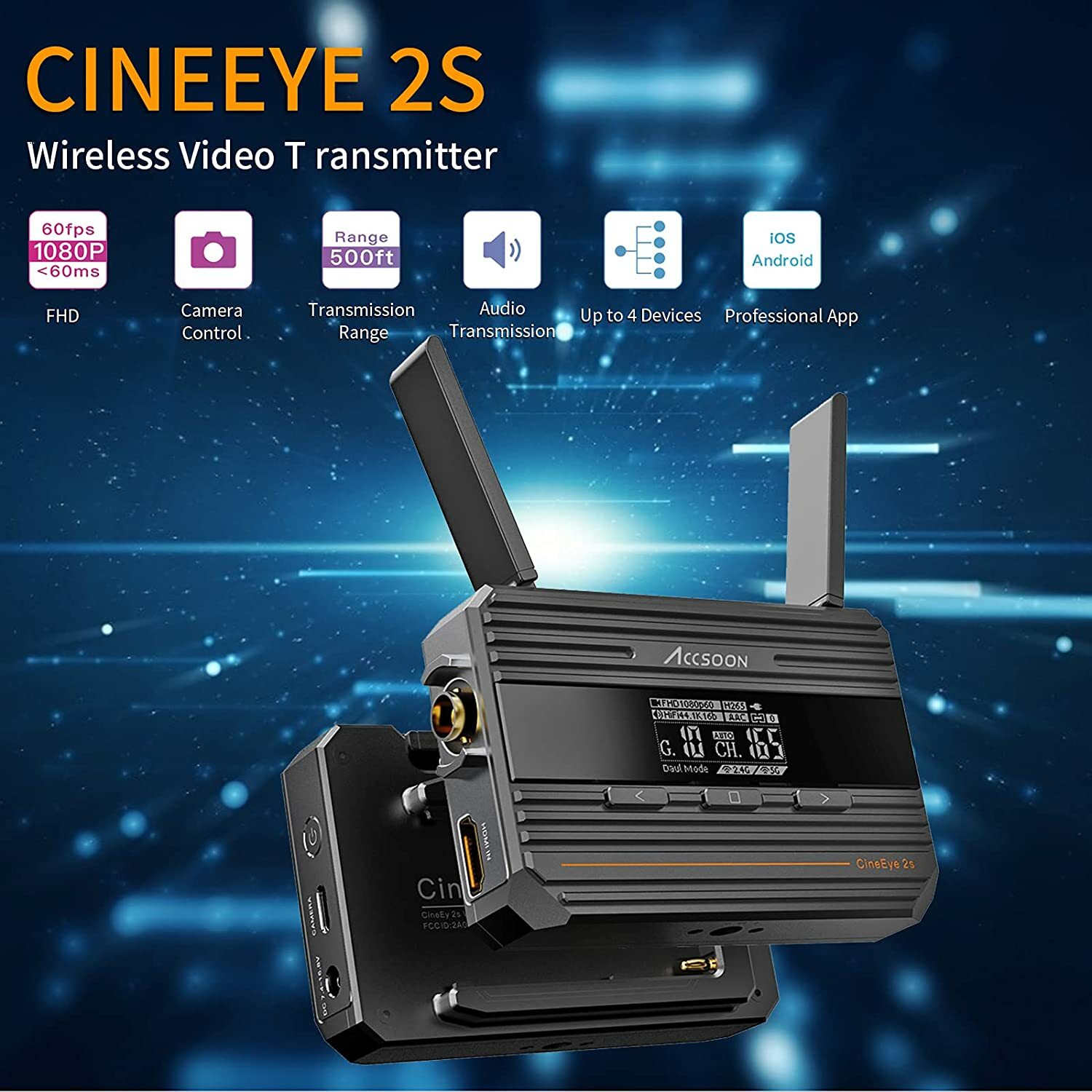 Accsoon CineEye 2S SDI+HDMI 無線圖傳器-Rainbow Store Camera