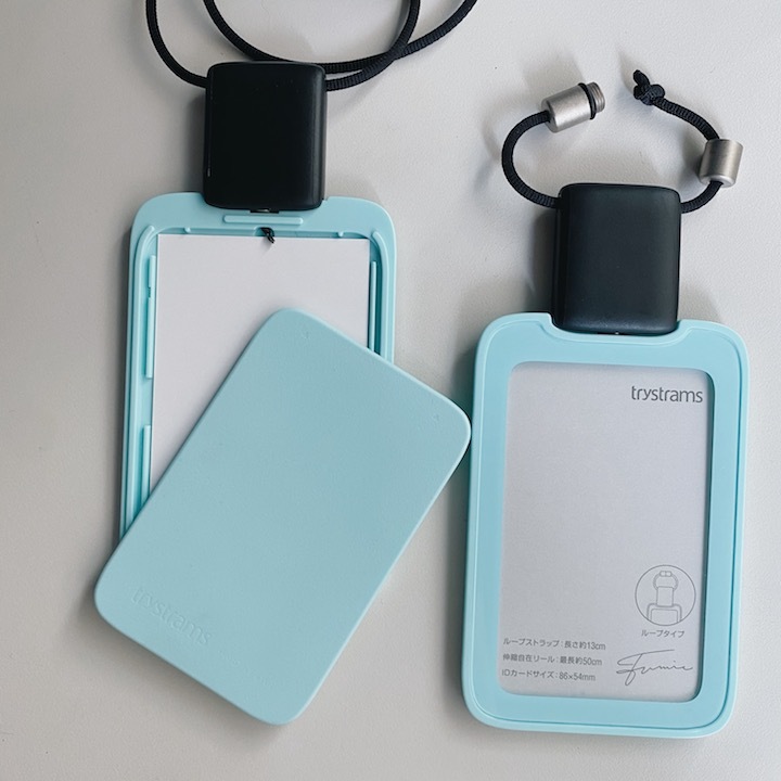 KOKUYO trystrams 直式證件套 證件吊牌 水色