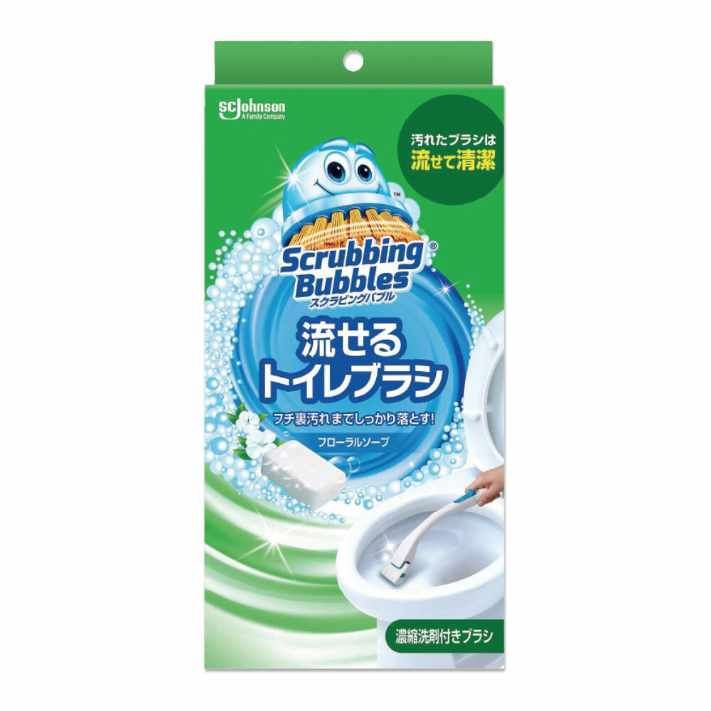 【日本SC Johnson】馬桶刷清潔組盒 (皂香/花香)