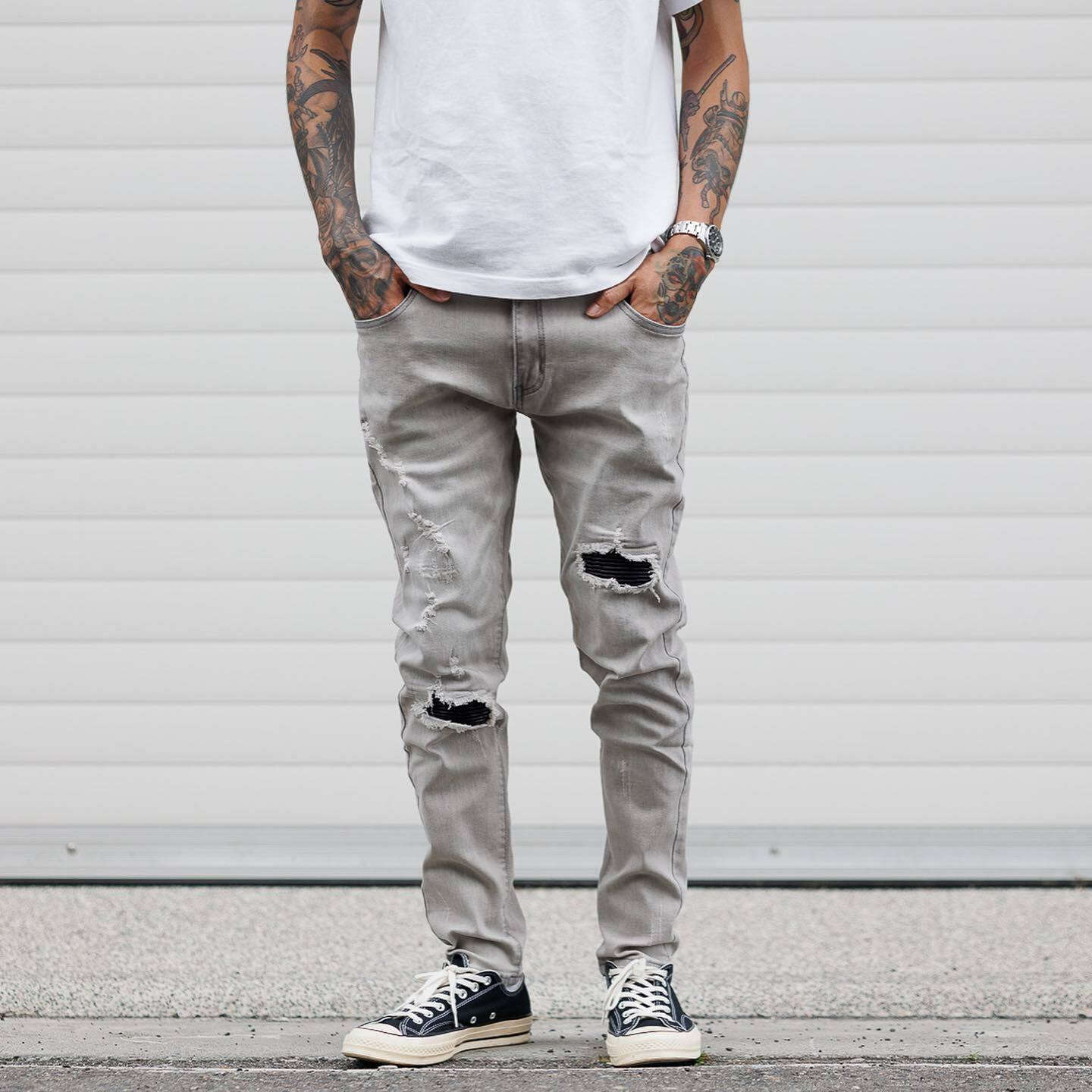 SL 經典刷白 破壞補強 高彈力 YKK拉鍊 限量開團